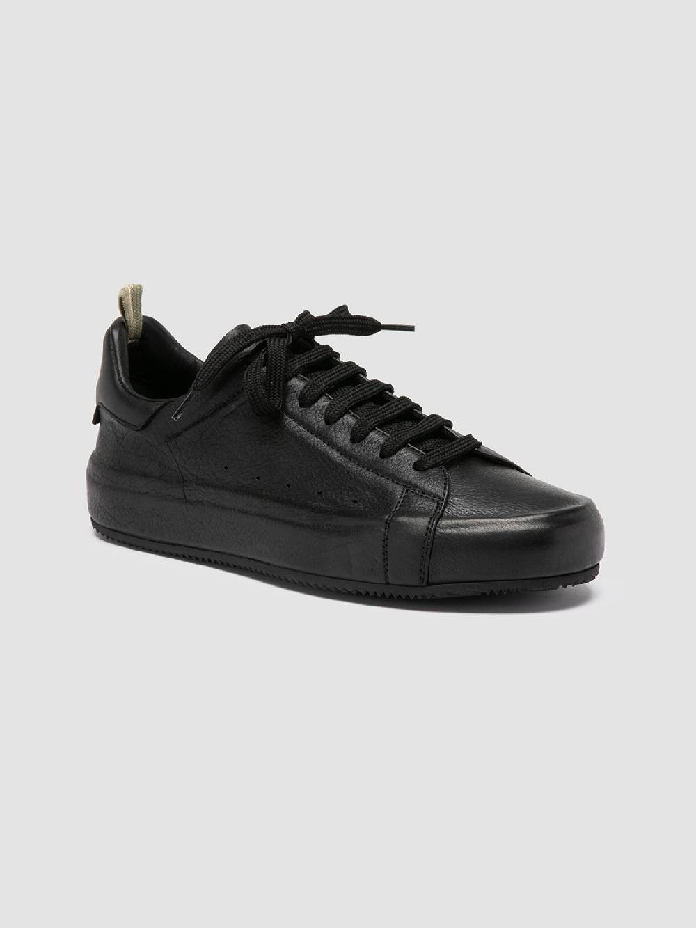 Officine Creative PRIMARY 101 Sneakers in Pelle Nera Acquista Ora