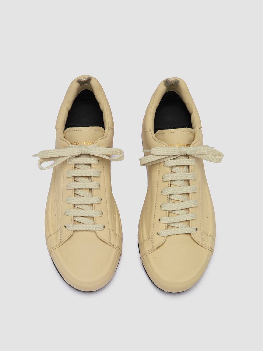 Officine Creative PRIMARY 101 Sneakers in Pelle Avorio Consegna Veloce