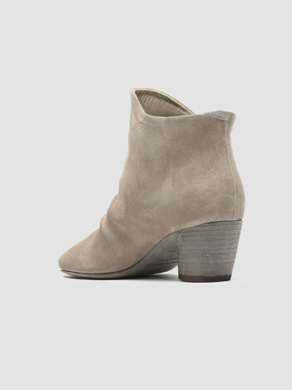 Officine Creative BETH 006 Stivaletti in Pelle Scamosciata Tortora Sottocosto