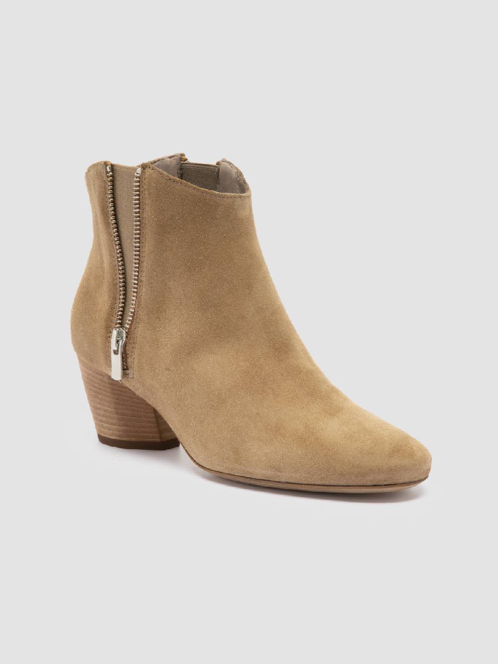 Officine Creative BETH 012 Stivaletti Chelsea in Pelle Scamosciata Marrone Novità