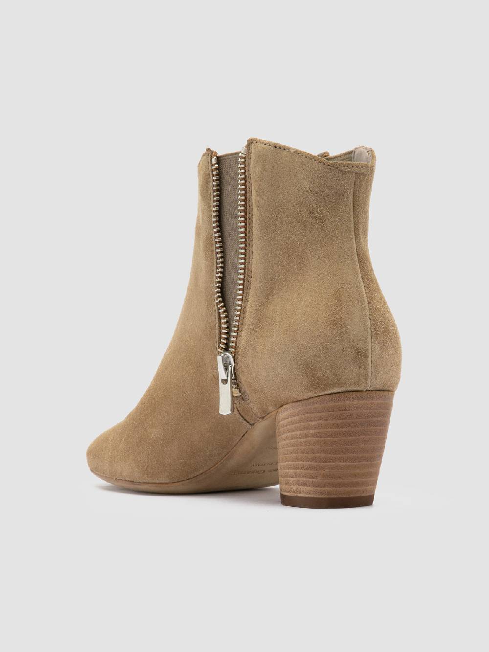 Officine Creative BETH 012 Stivaletti Chelsea in Pelle Scamosciata Marrone Novità