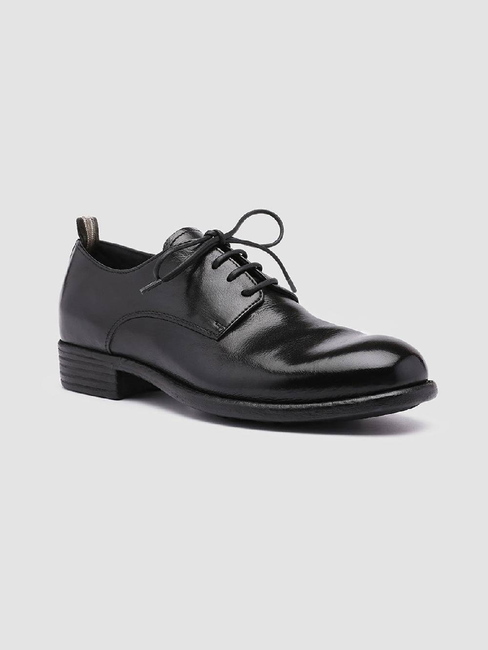 Officine Creative CALIXTE 001 Derby in Pelle Nera Presa