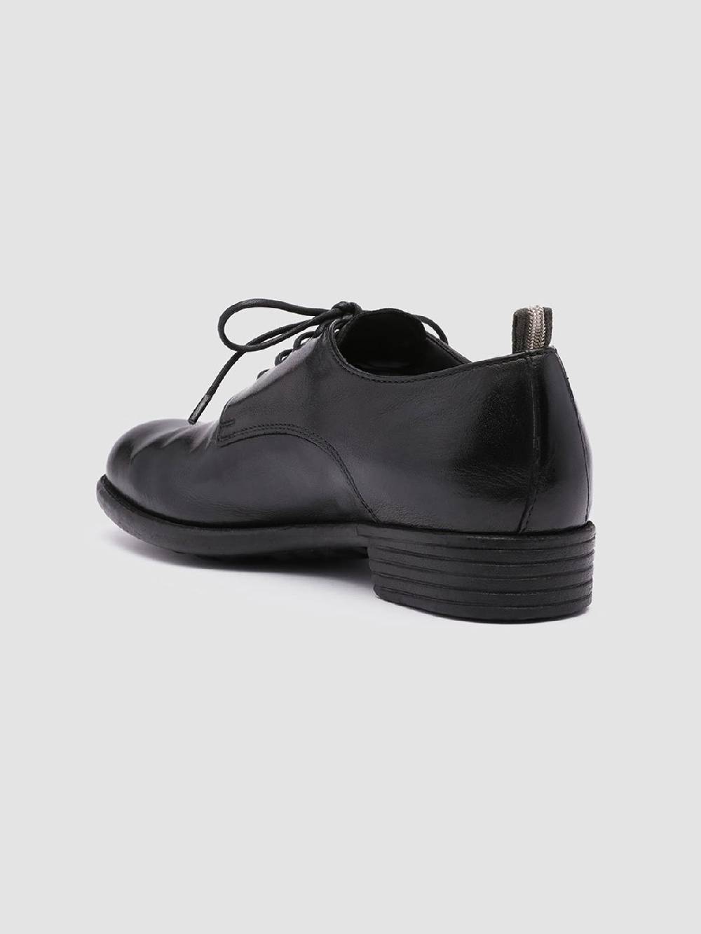 Officine Creative CALIXTE 001 Derby in Pelle Nera Presa