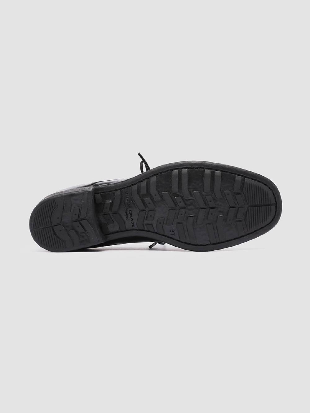 Officine Creative CALIXTE 001 Derby in Pelle Nera Presa