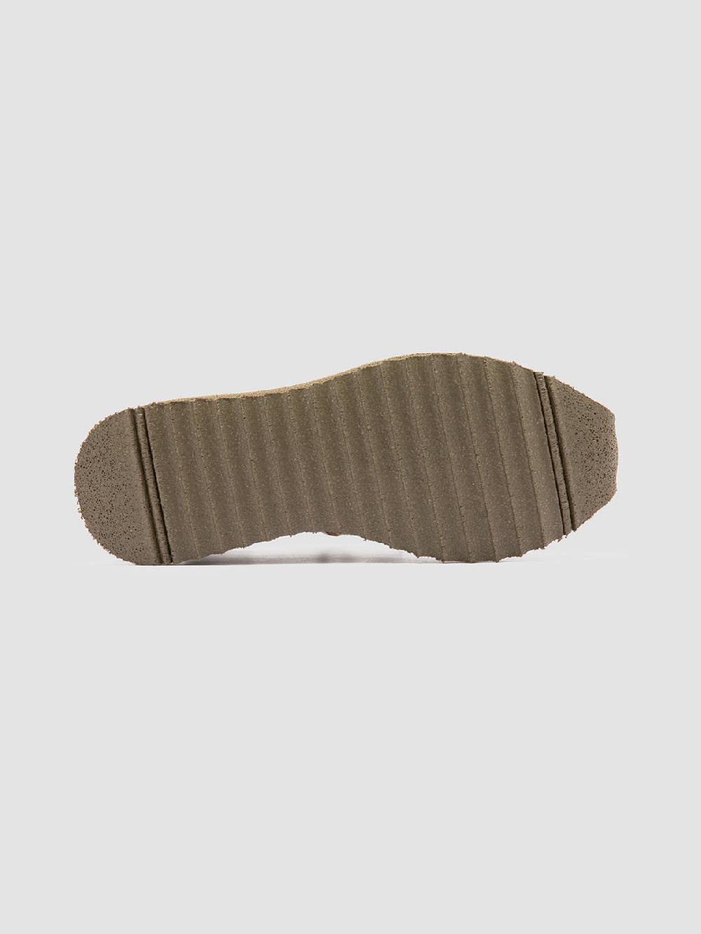 Officine Creative RACE RUBREX 101 Sneakers Basse in Pelle e Camoscio Verde Outlet