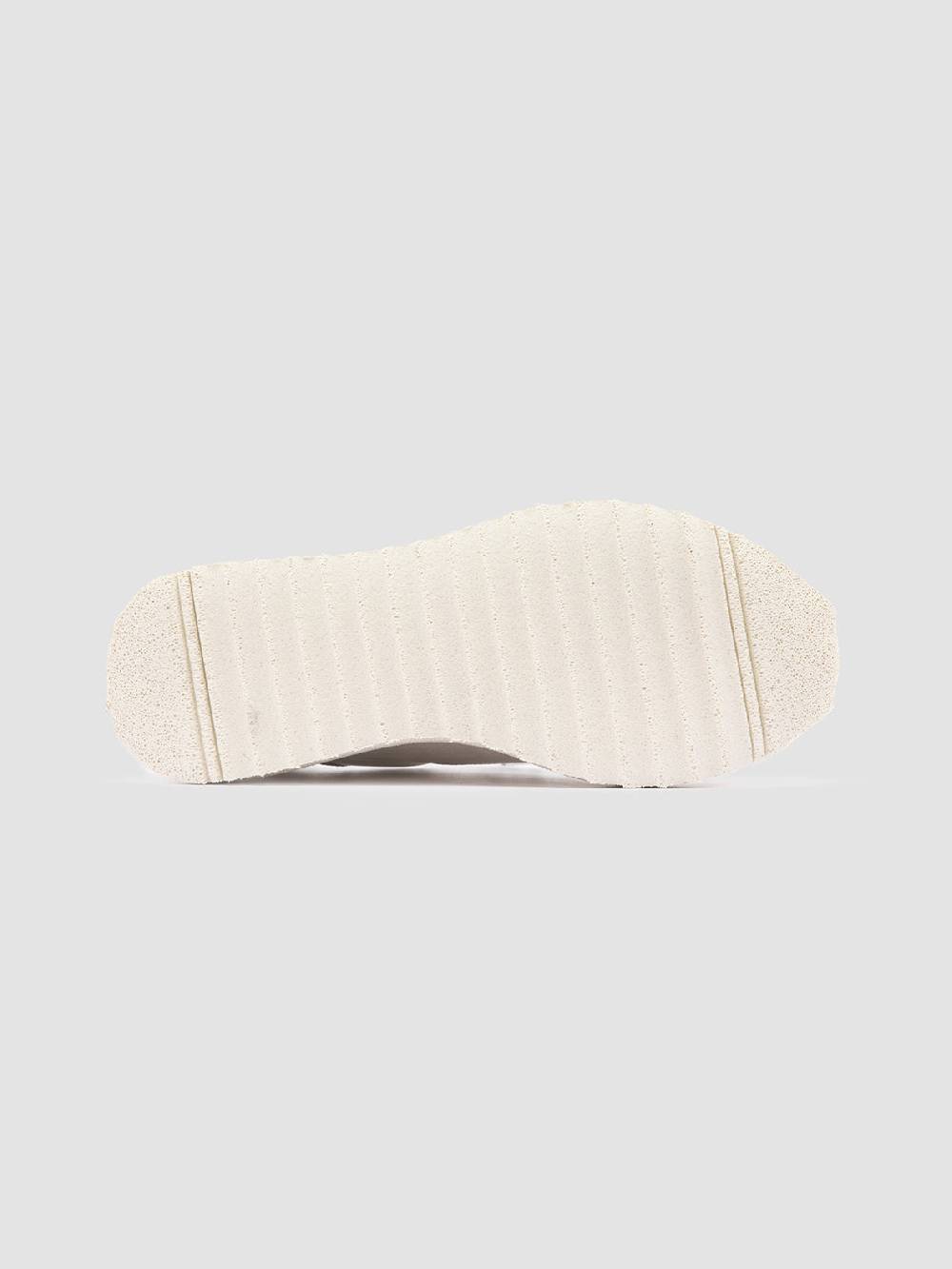 Officine Creative RACE RUBREX 101 Sneakers Basse in Pelle e Camoscio Bianca Saldi