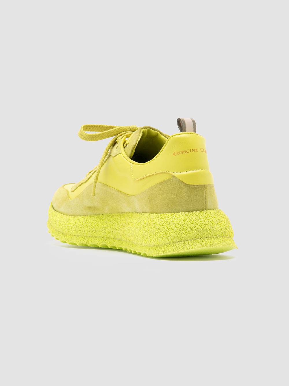 Officine Creative RACE RUBREX 101 Sneakers Basse in Pelle e Camoscio Gialla Offerte