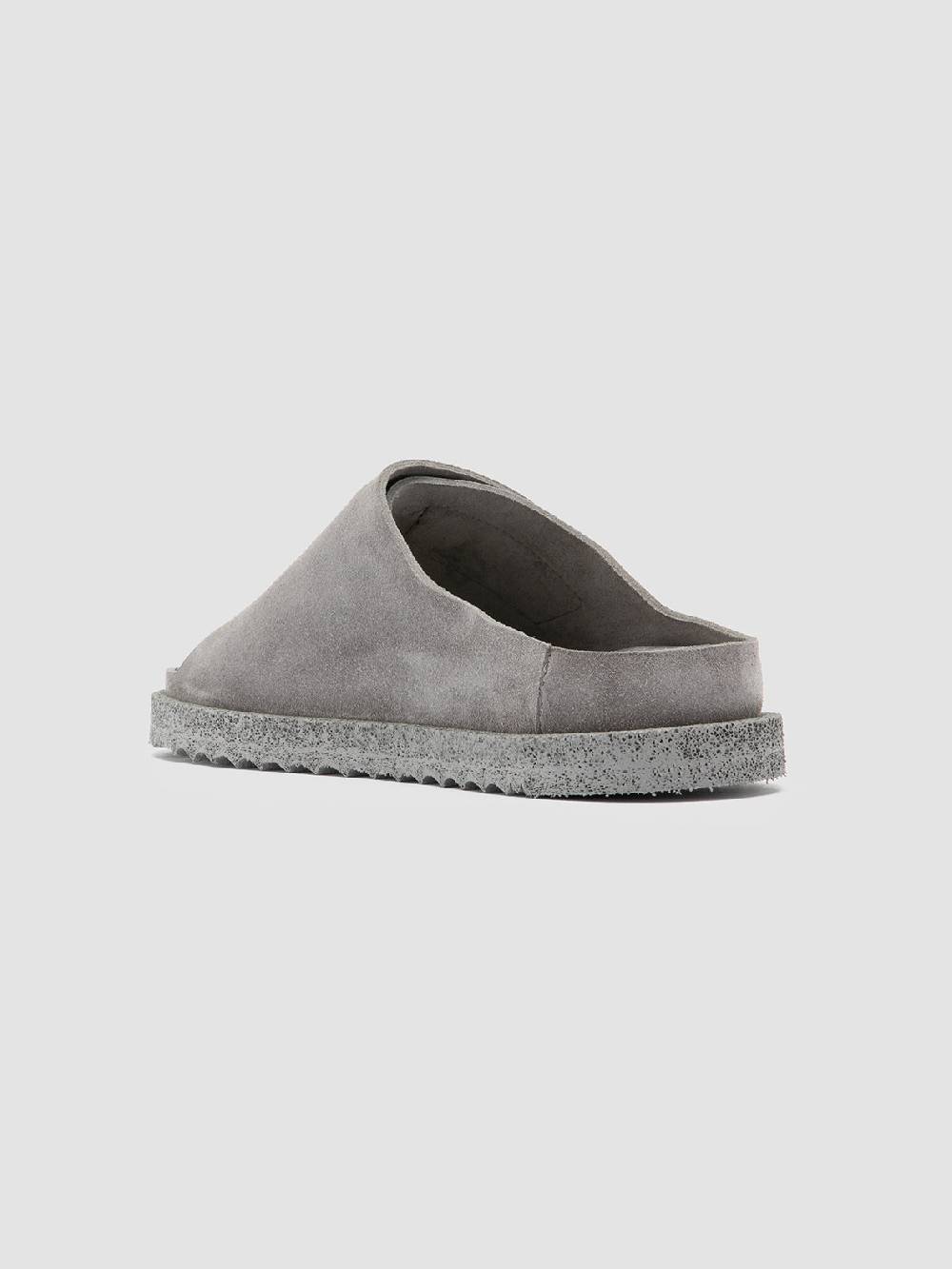 Officine Creative SANDS 106 Sandali Slide in Pelle Scamosciata Grigia Vendita Economica