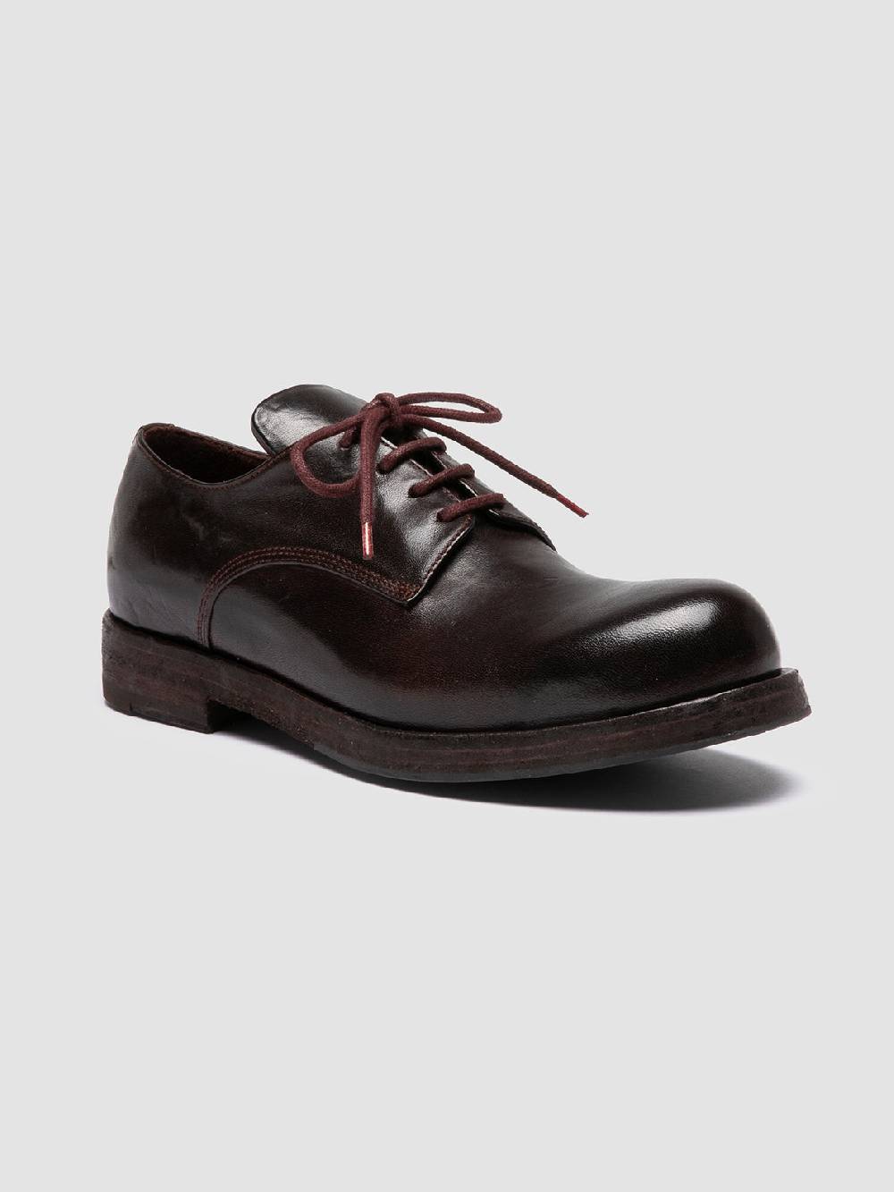 Officine Creative BULLA DD 301 Derby in Pelle Marrone Nuova