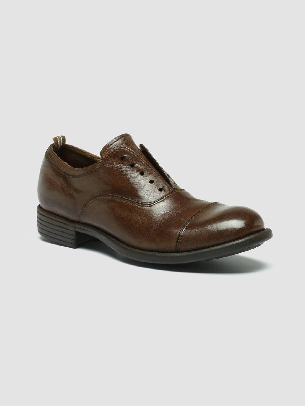 Officine Creative CALIXTE 003 Oxford in Pelle Marrone 2025