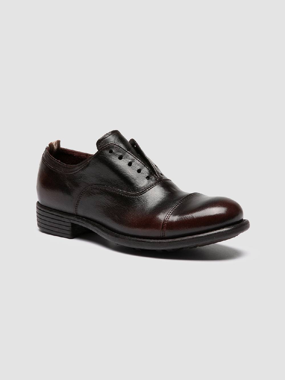 Officine Creative CALIXTE 003 Oxford in Pelle Marrone In Linea