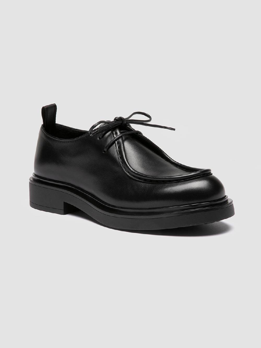 Officine Creative ENGINEER 102 Derby in Pelle Nera Soddisfazione Garantita