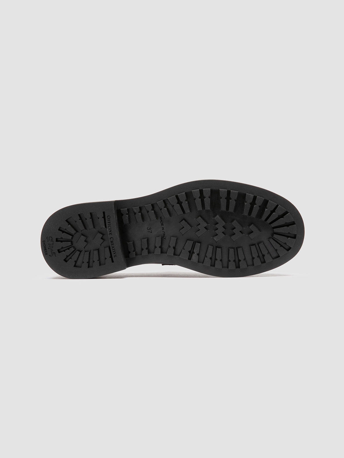 Officine Creative ENGINEER 102 Derby in Pelle Nera Soddisfazione Garantita