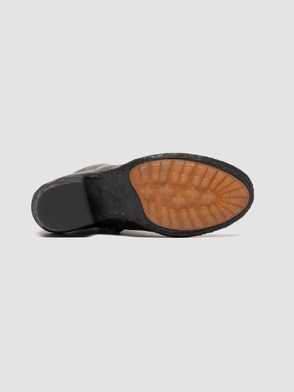 Officine Creative GODEAU 001 Stivali con Zip in Pelle Nera Negozi Online