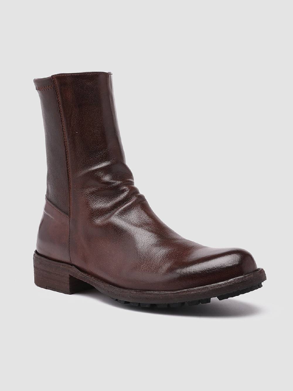 Officine Creative LEGRAND 203 Stivaletti in Pelle Marrone Shopping Online