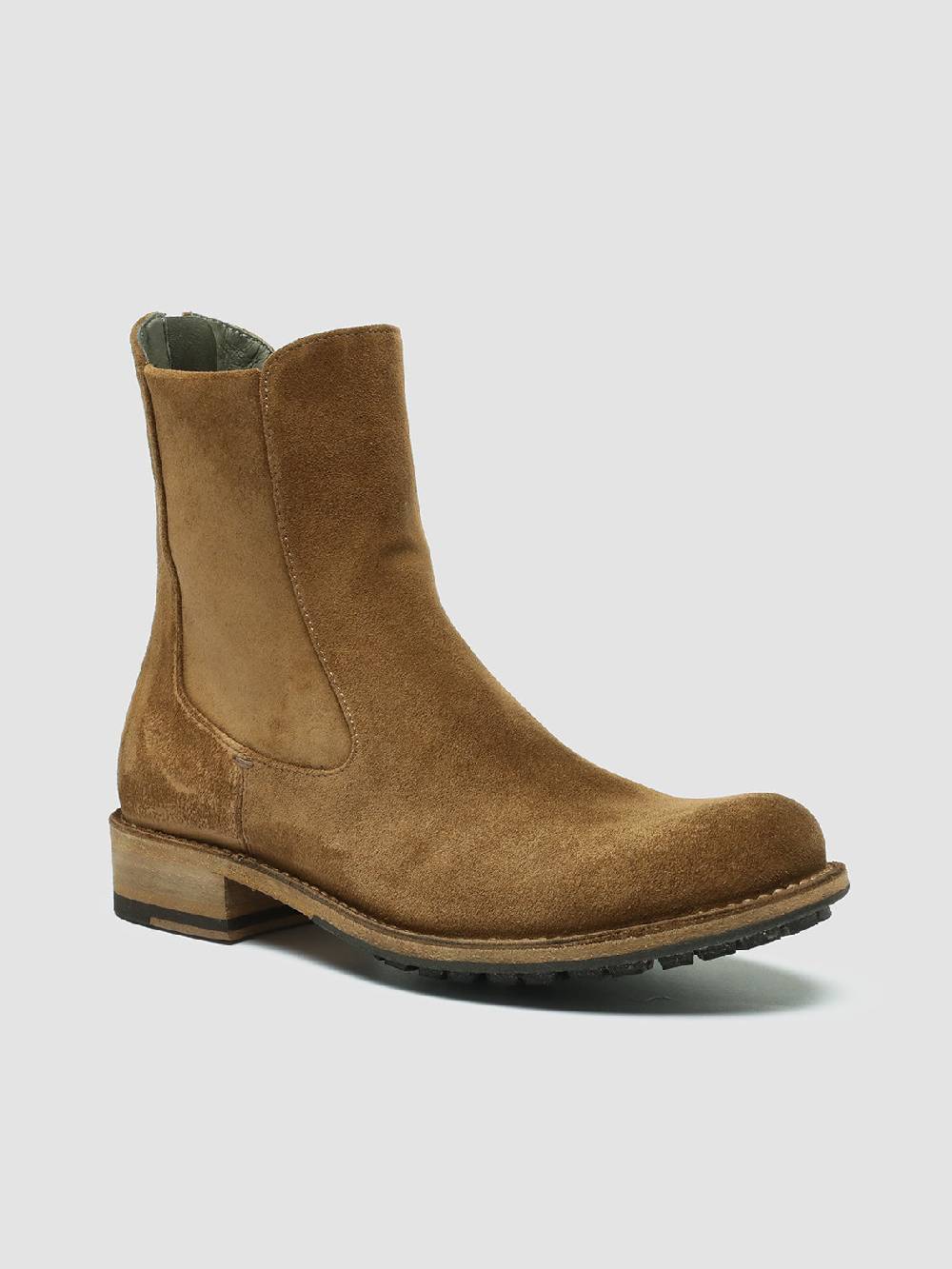 Officine Creative LEGRAND 229 Stivali Zip in Camoscio Marrone Prezzo Ridotto