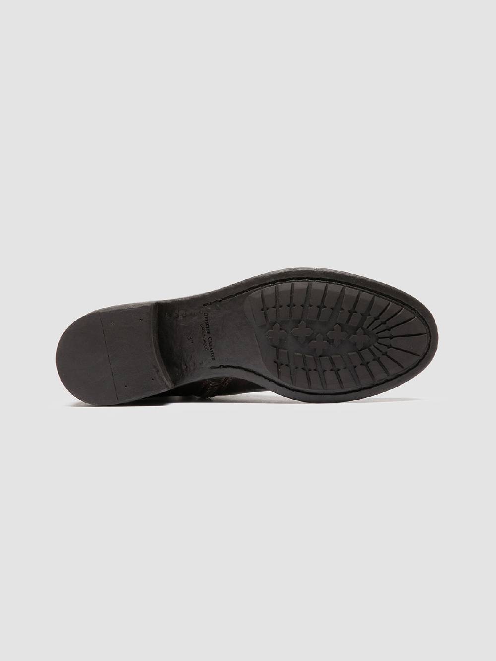 Officine Creative LIS 001 Stivali con Zip in Pelle Marrone Vendita Economica