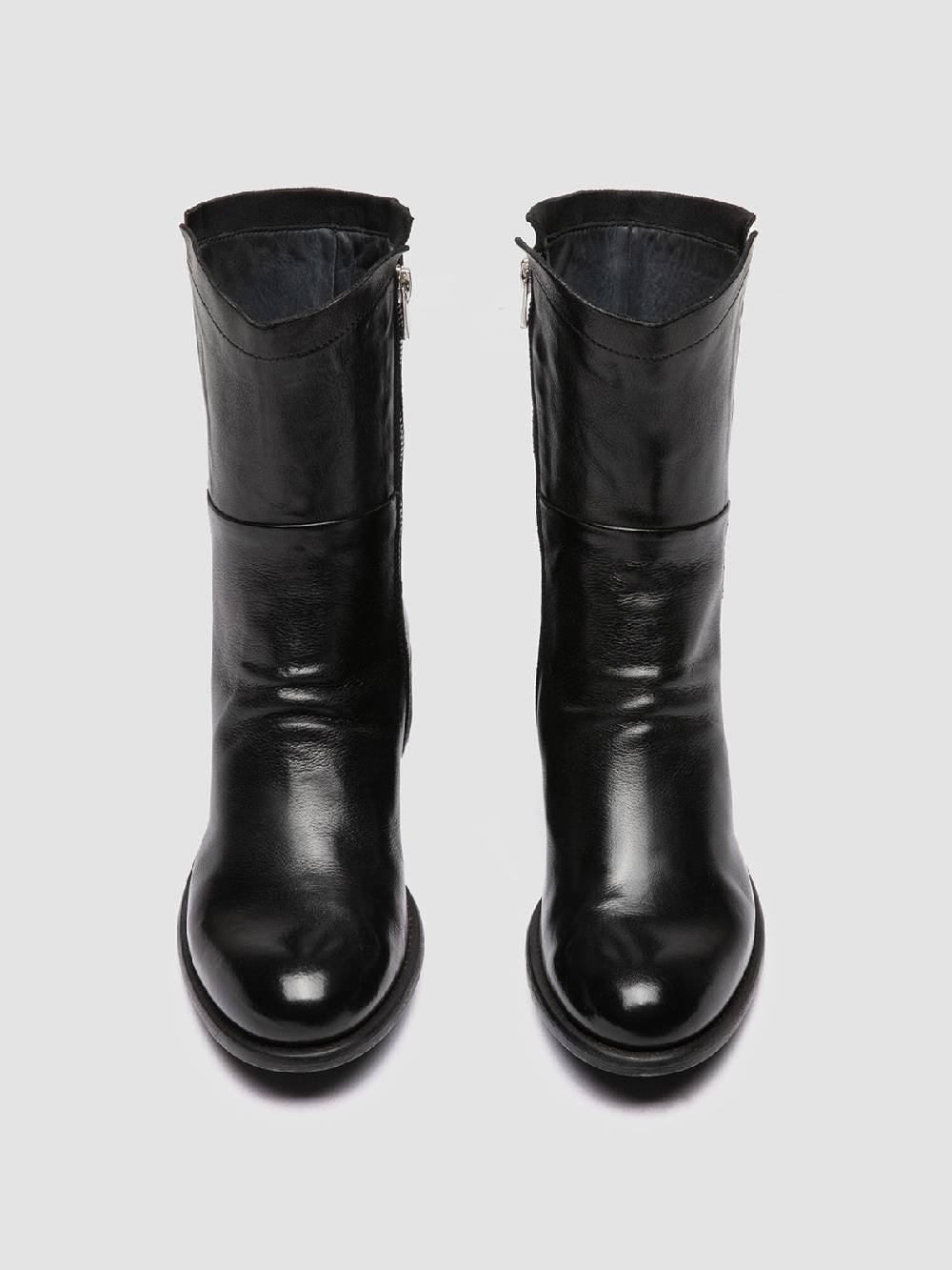 Officine Creative LIS 002 Stivali con Zip in Pelle Nera I Più Venduti