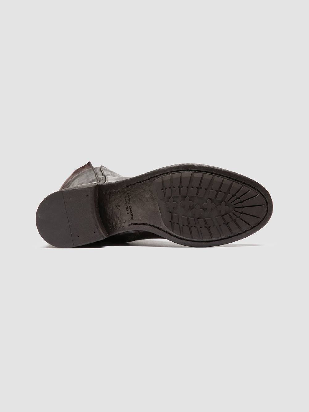 Officine Creative LIS 002 Stivali con Zip in Pelle Marrone Vendite Flash