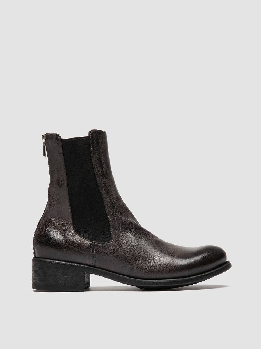 Officine Creative LIS 003 Stivaletti Chelsea in Pelle Grigia