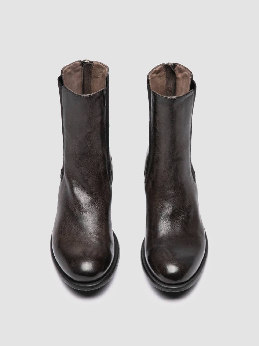 Officine Creative LIS 003 Stivaletti Chelsea in Pelle Grigia Moda