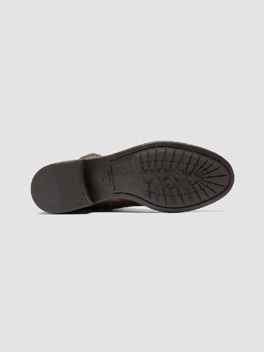 Officine Creative LIS 004 Stivali con Zip in Pelle Marrone Sconto di tempo limitato