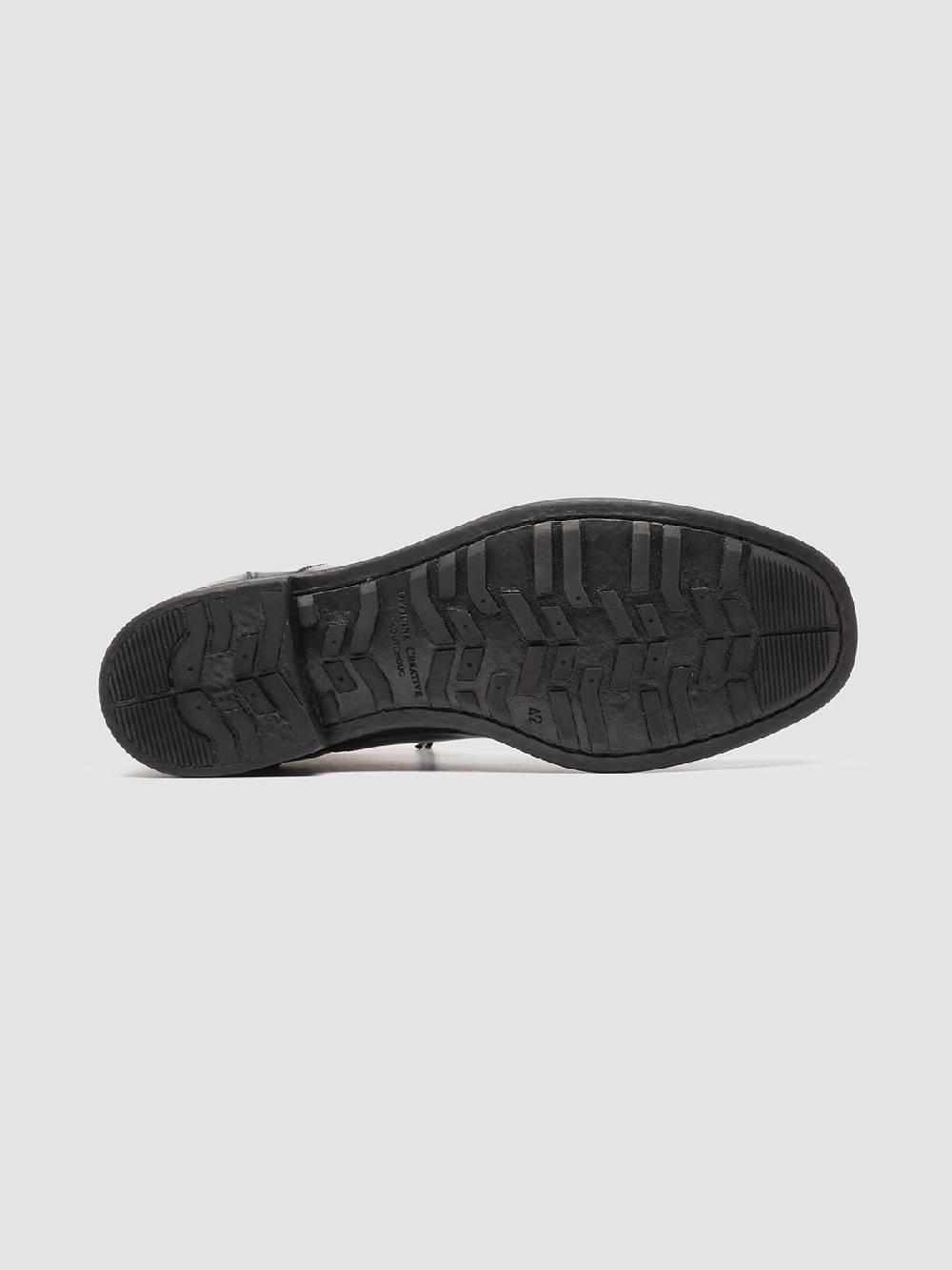 Officine Creative CHRONICLE 057 Stivali Stringati in Pelle Nera Negozio online di fabbrica