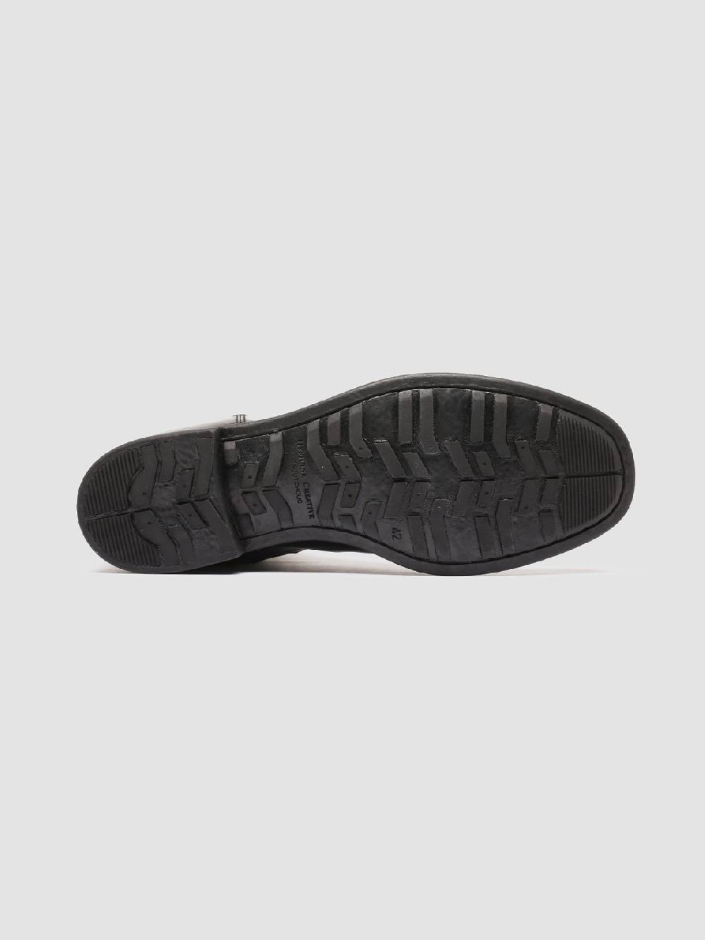 Officine Creative CHRONICLE 059 Stivali Zip in Pelle Nera Comprare a buon mercato