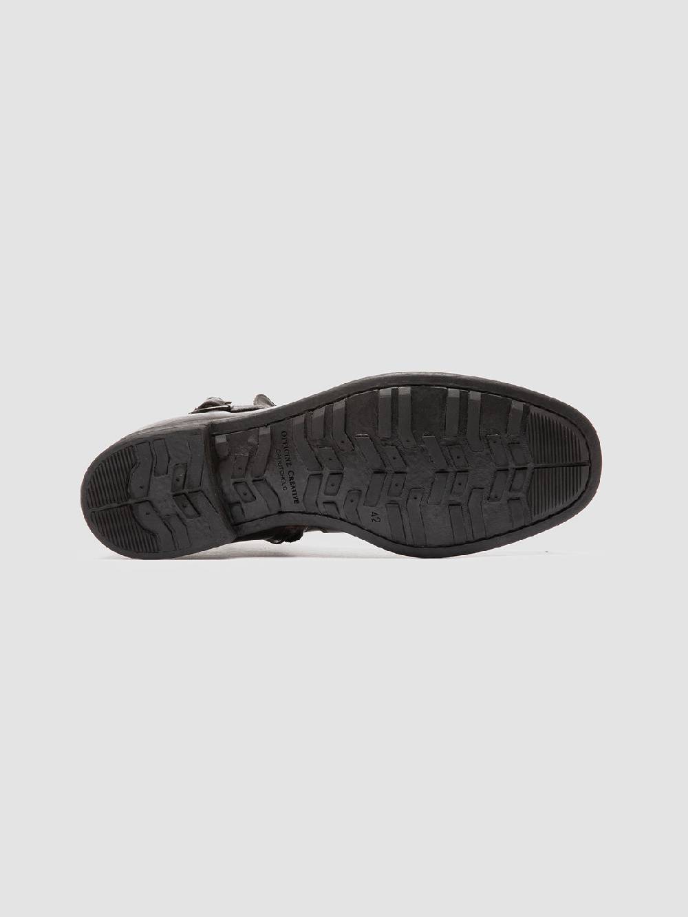 Officine Creative CHRONICLE 068 Stivali con Zip in Pelle Marrone Flash Sale
