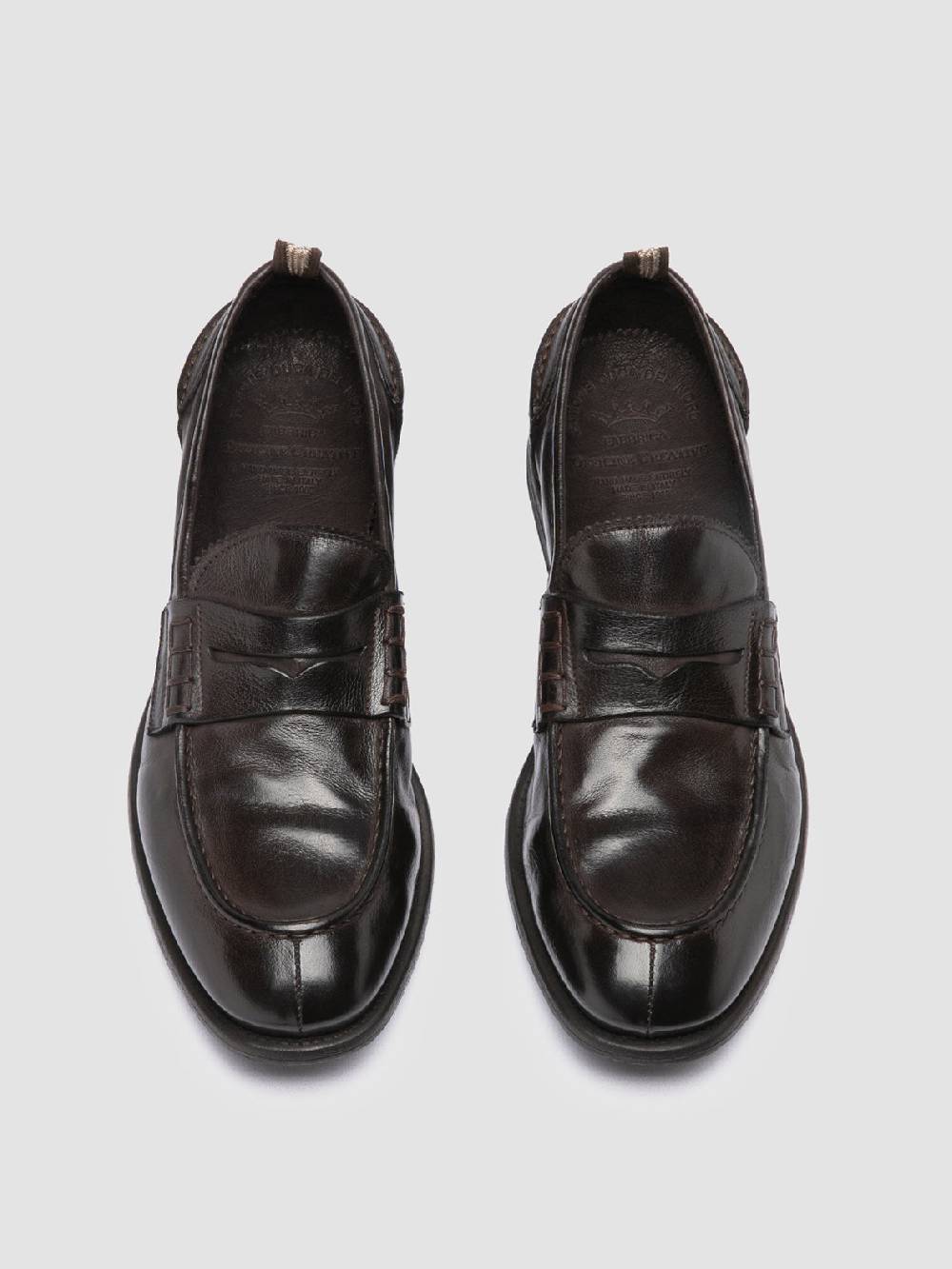 Officine Creative CHRONICLE 144 Mocassini Penny Loafer in Pelle Marrone Shopping online