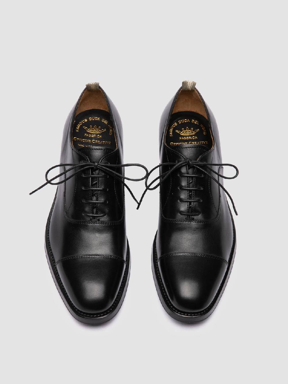 Officine Creative CONSULTANT 003 Oxford in Pelle Nera Offerta esclusiva