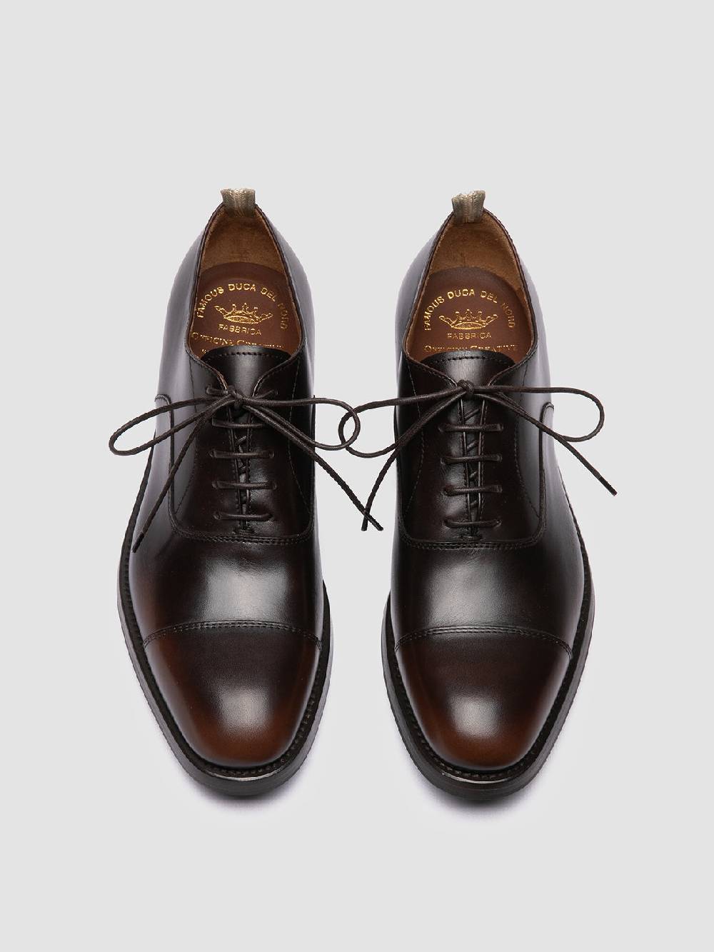 Officine Creative CONSULTANT 003 Oxford in Pelle Marrone Vendite stagionali