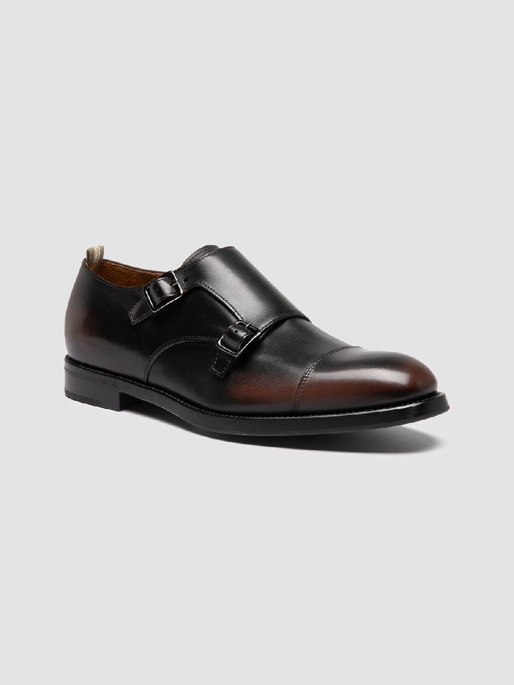 Officine Creative CONSULTANT 004 Monk Strap in Pelle Marrone Black Friday