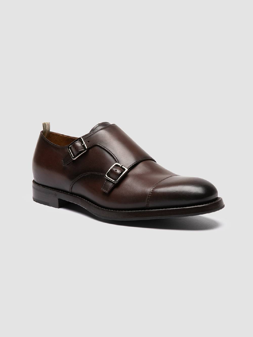Officine Creative CONSULTANT 004 Monk Strap in Pelle Marrone Cyber Monday