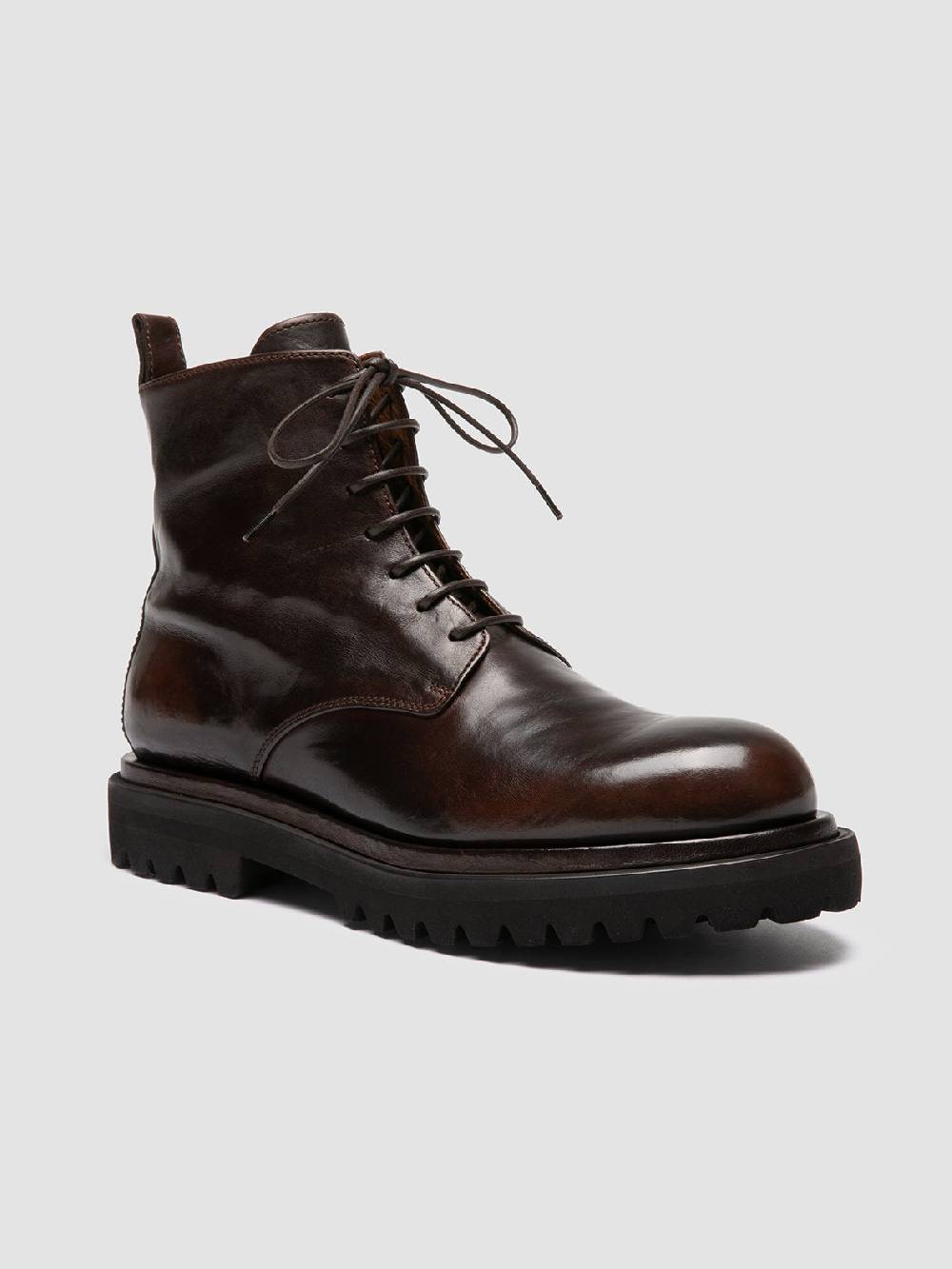 Officine Creative EVENTUAL DD 102 Stivali Stringati in Pelle Marrone Offerta natalizia