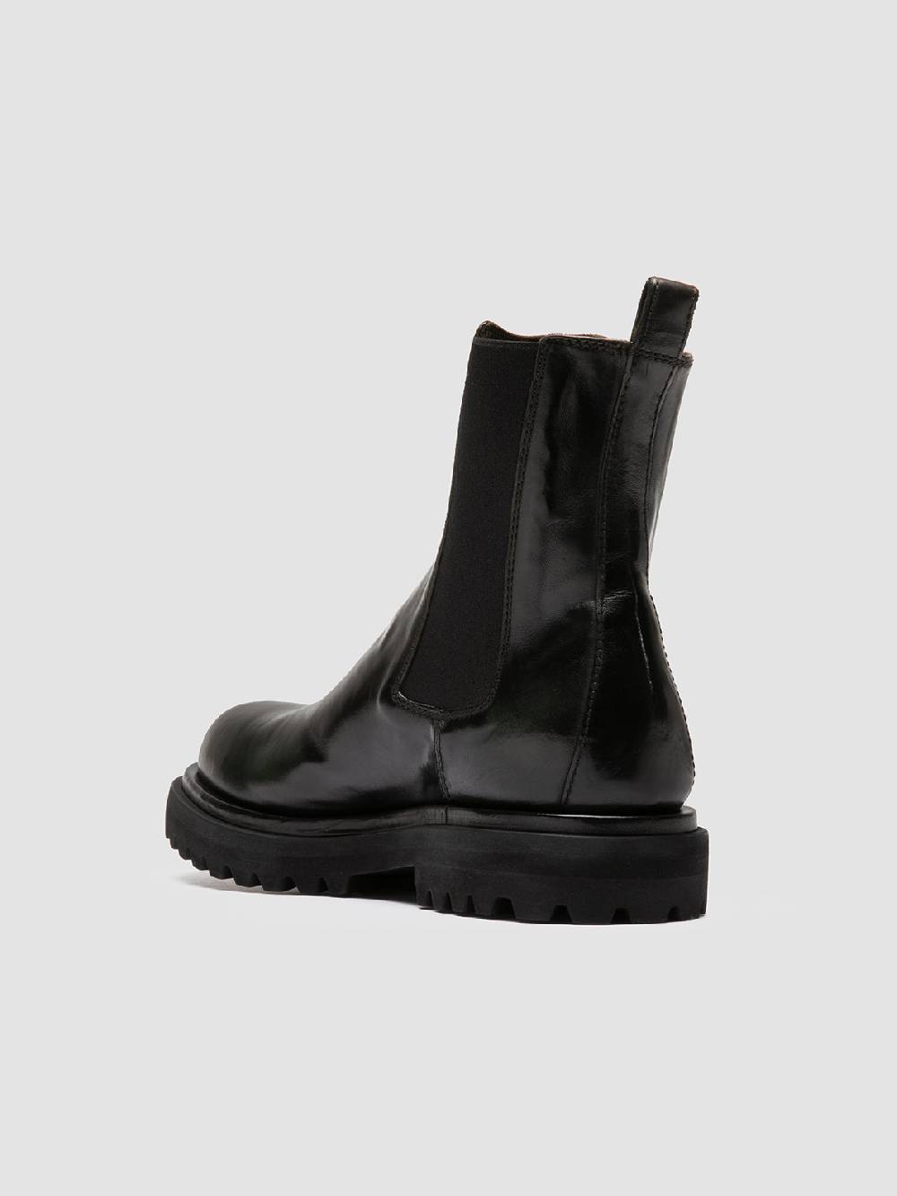 Officine Creative EVENTUAL DD 103 Stivaletti Chelsea in Pelle Verde Offerta Pasqua