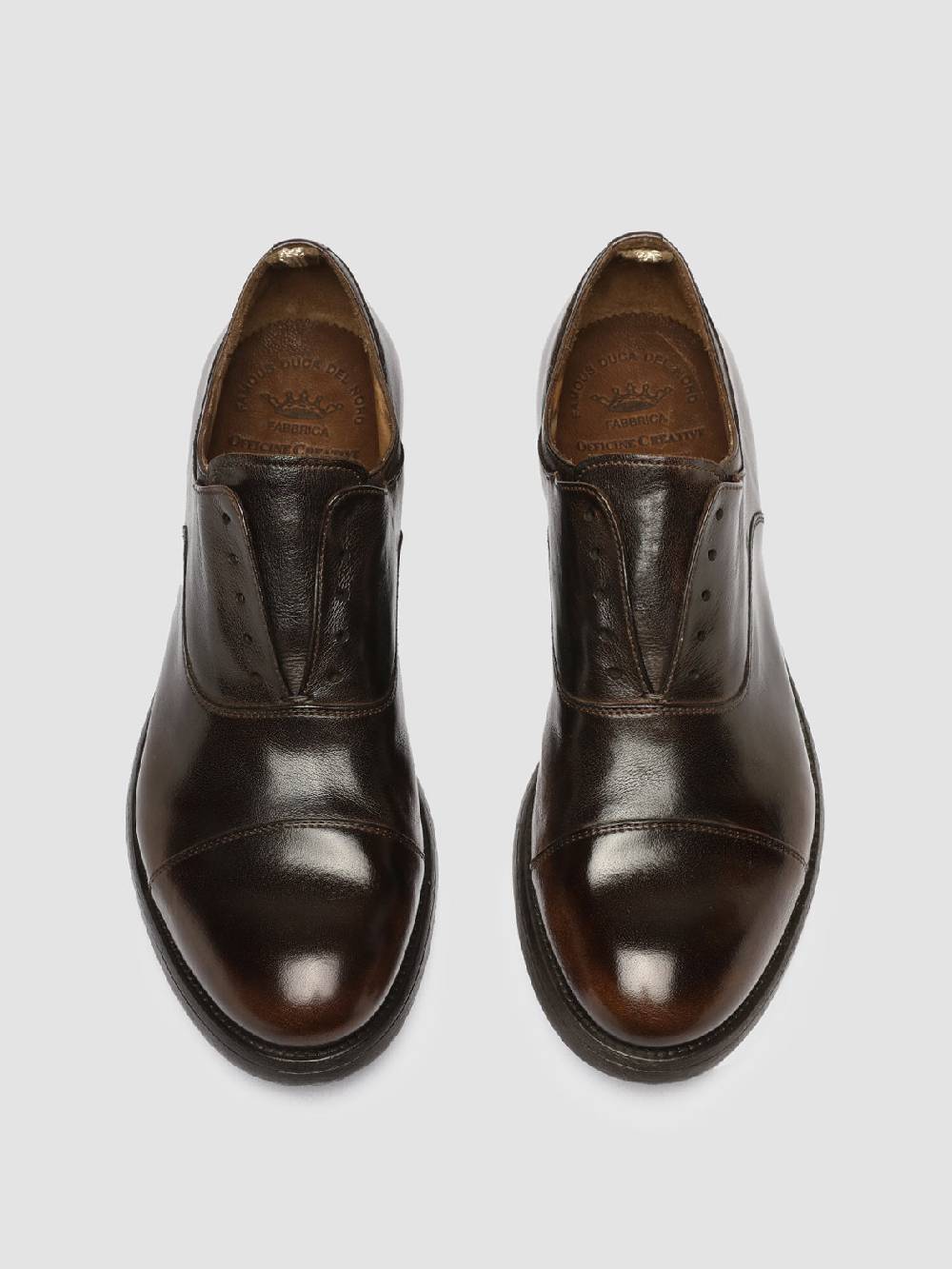 Officine Creative HIVE 004 Scarpe Oxford in Pelle Marrone Offerta Anniversario
