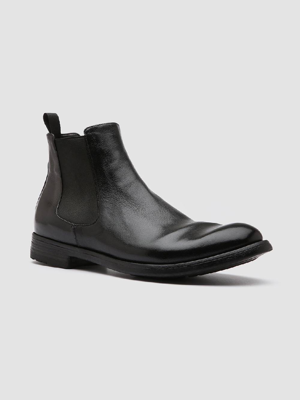 Officine Creative HIVE 007 Stivaletti Chelsea in Pelle Nera Offerta migliore
