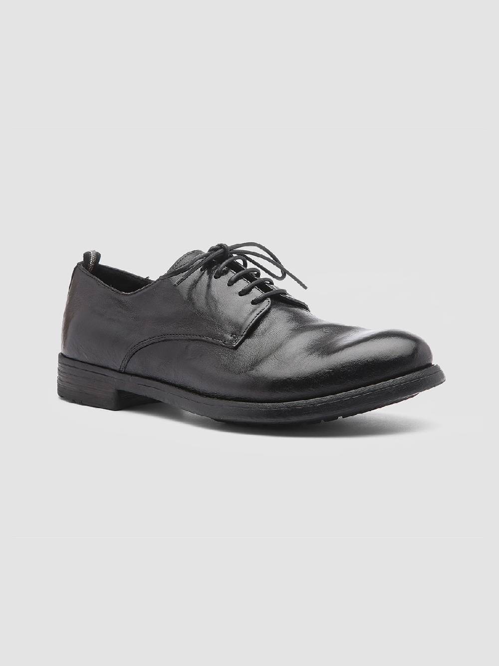 Officine Creative HIVE 008 Derby in Pelle Nera Latest fashion