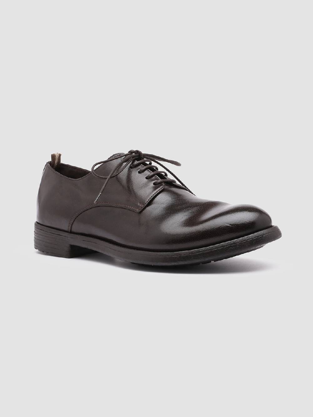 Officine Creative HIVE 008 Derby in Pelle Marrone Online Outlet