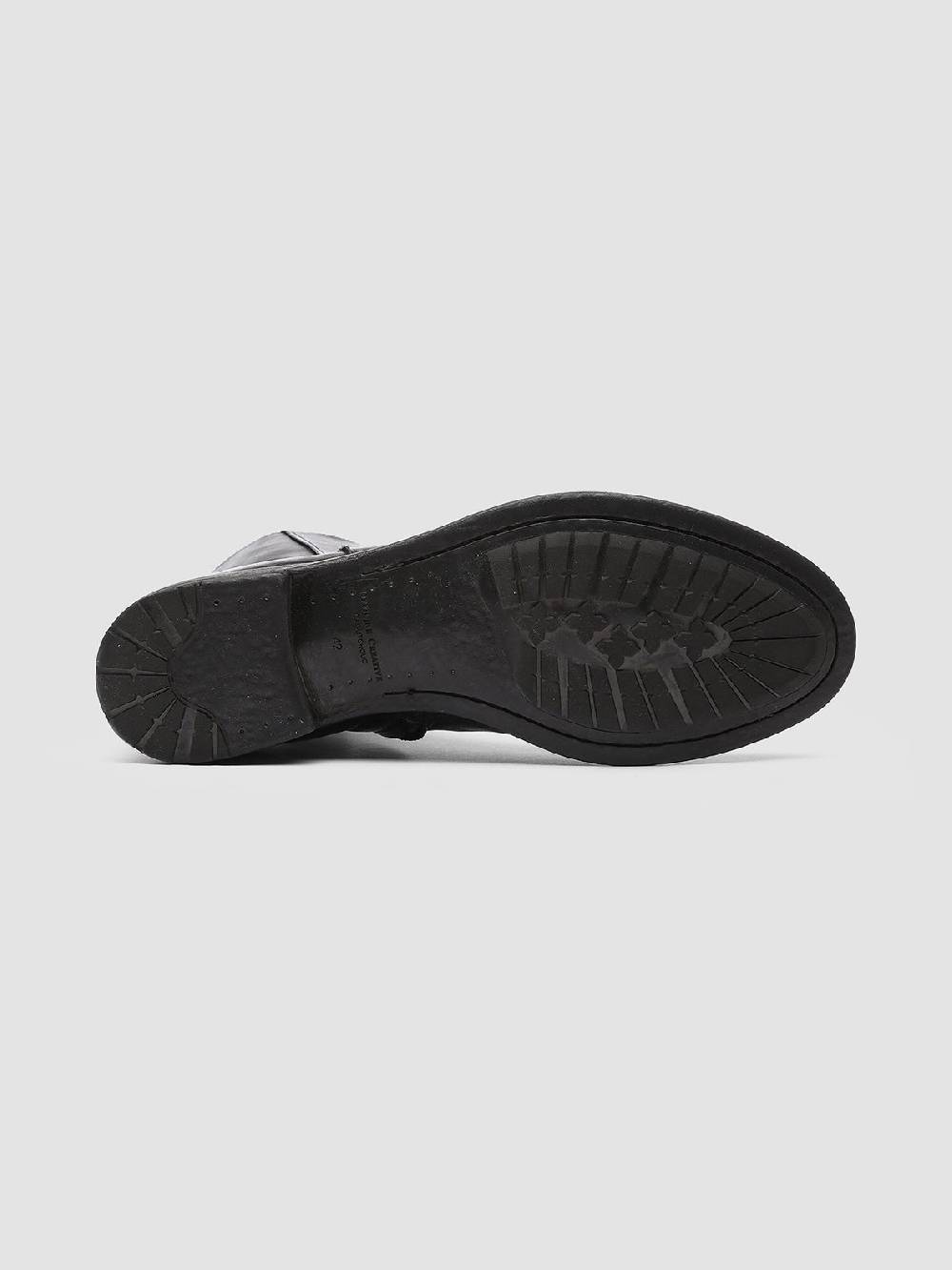Officine Creative HIVE 010 Stivali in Pelle Nera Offerta temporanea