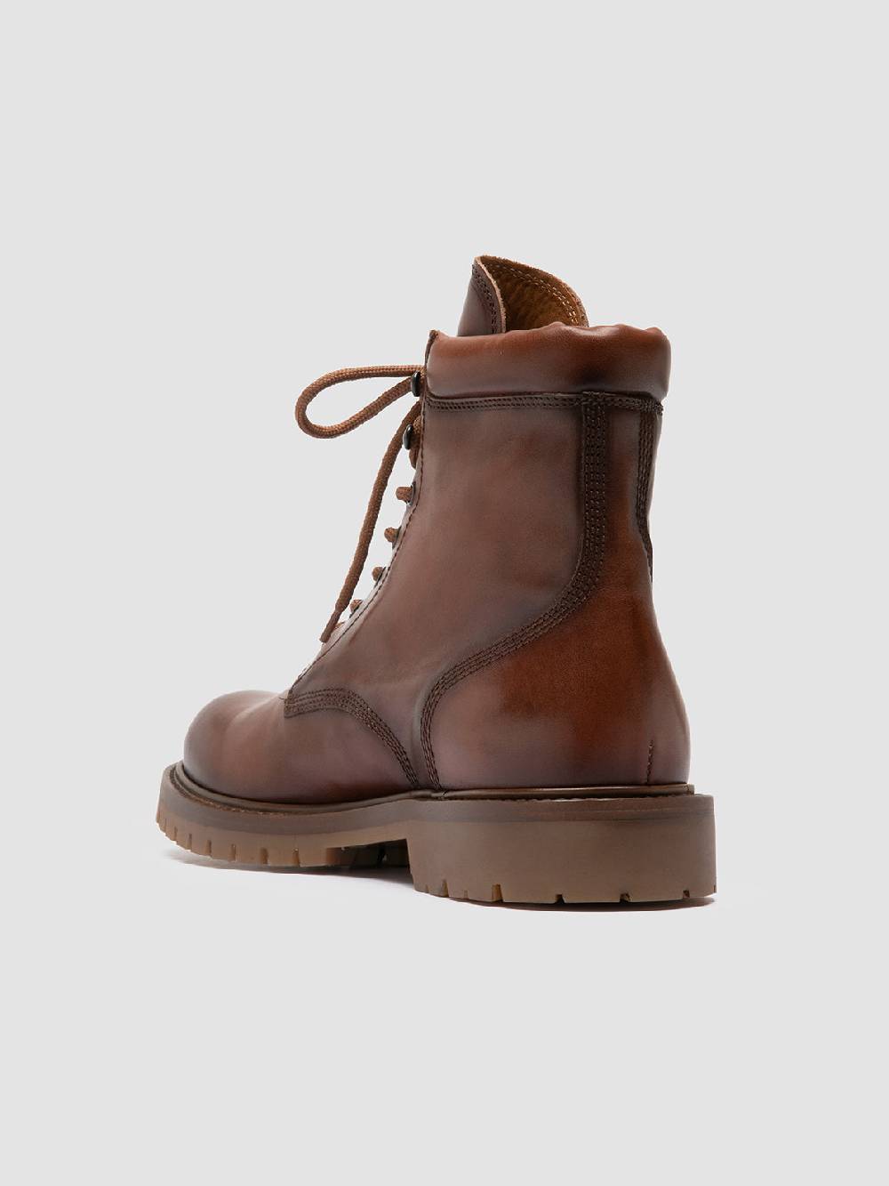 Officine Creative BOSS 002 Stivali Stringati in Pelle Marrone Lightning offer