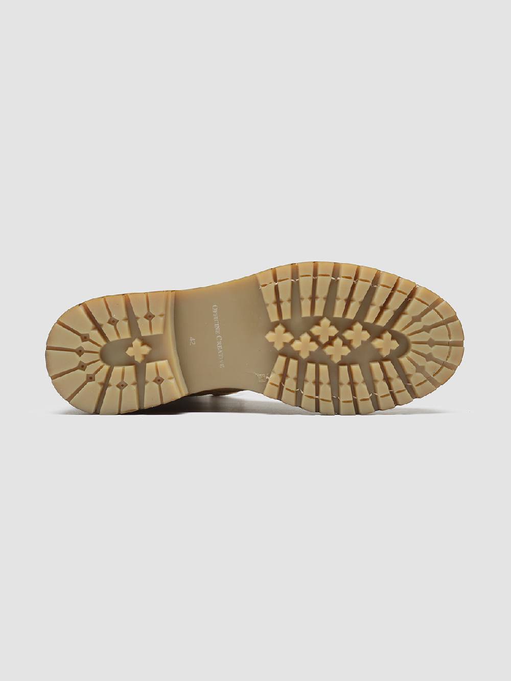 Officine Creative BOSS 002 Stivali Stringati in Pelle e Camoscio Marrone Grandi sconti