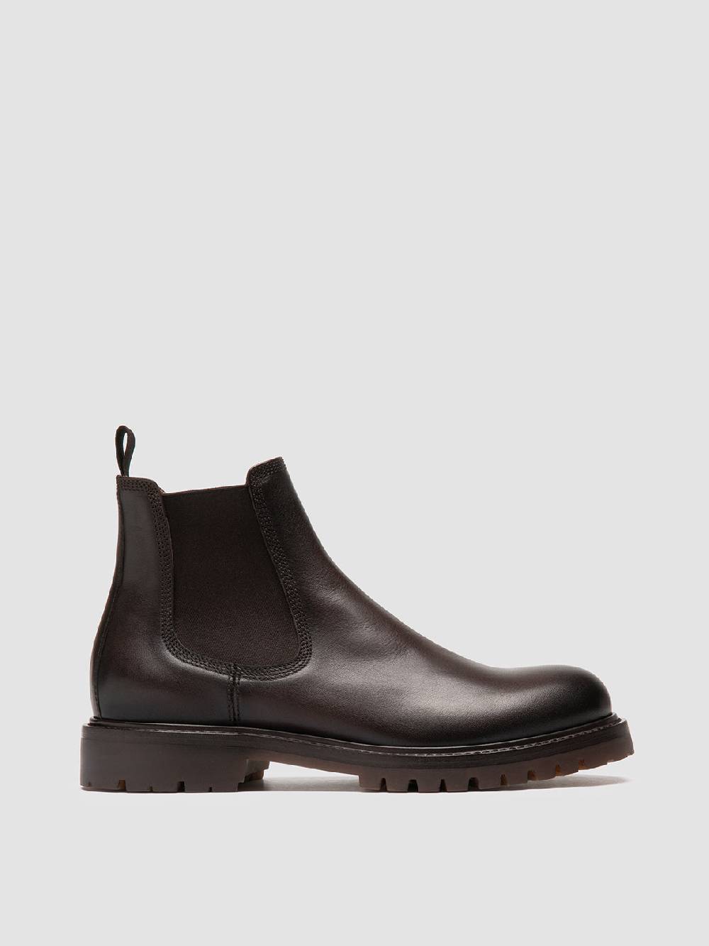 Officine Creative BOSS 004 Stivaletti Chelsea in Pelle Marrone