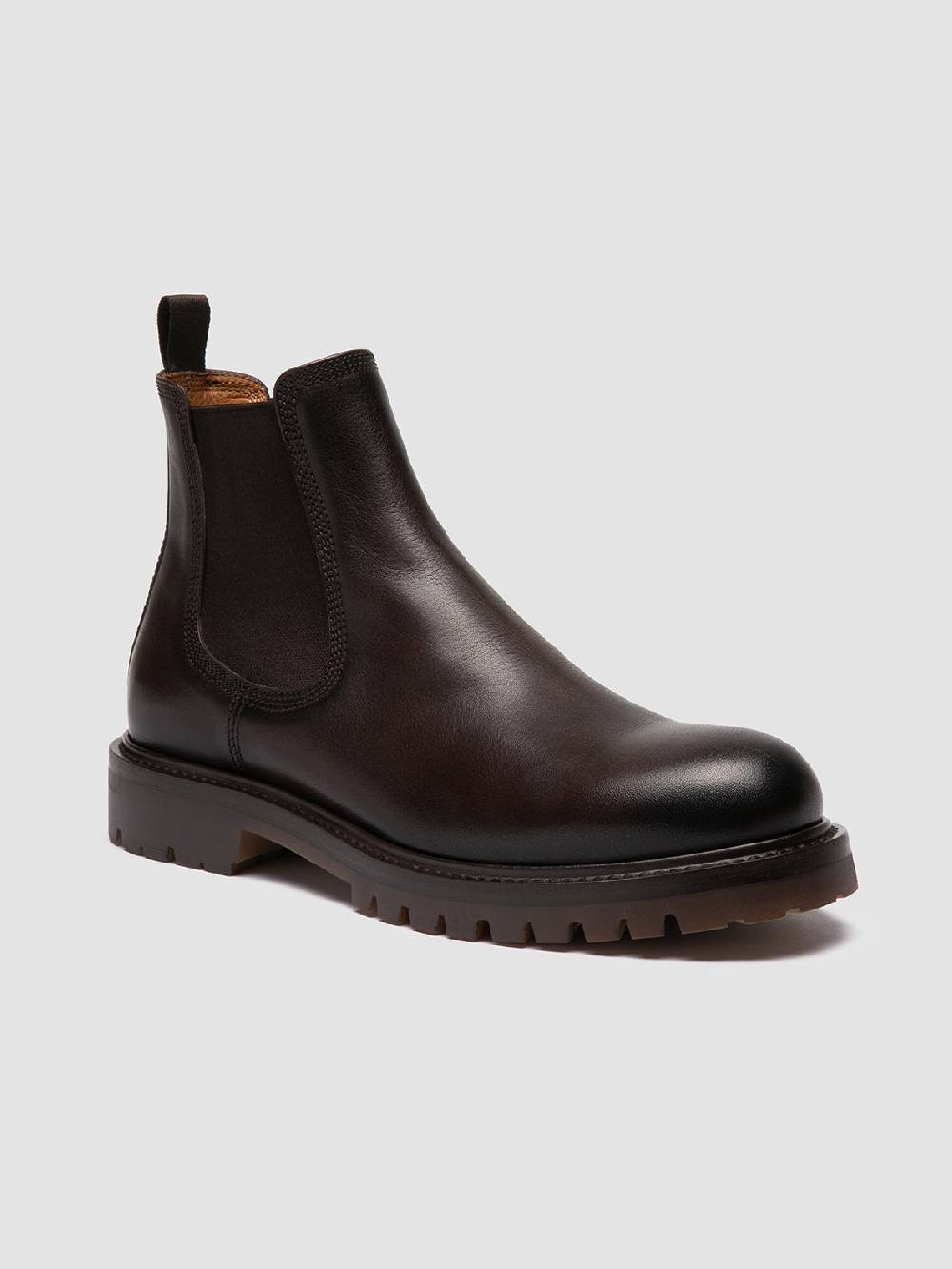 Officine Creative BOSS 004 Stivaletti Chelsea in Pelle Marrone Bestseller