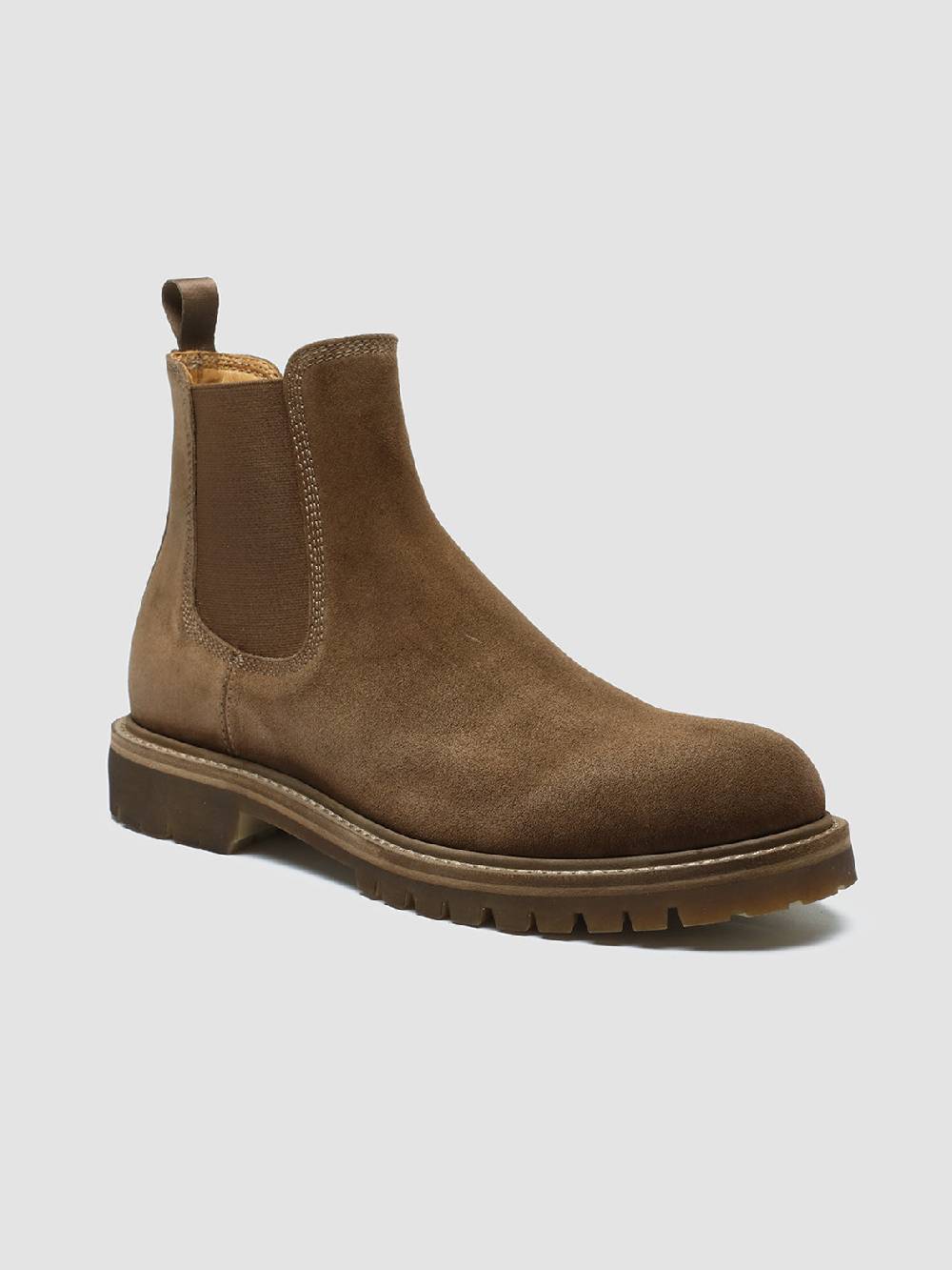 Officine Creative BOSS 004 Stivali Chelsea in Pelle Scamosciata Marrone Offerte stagionali