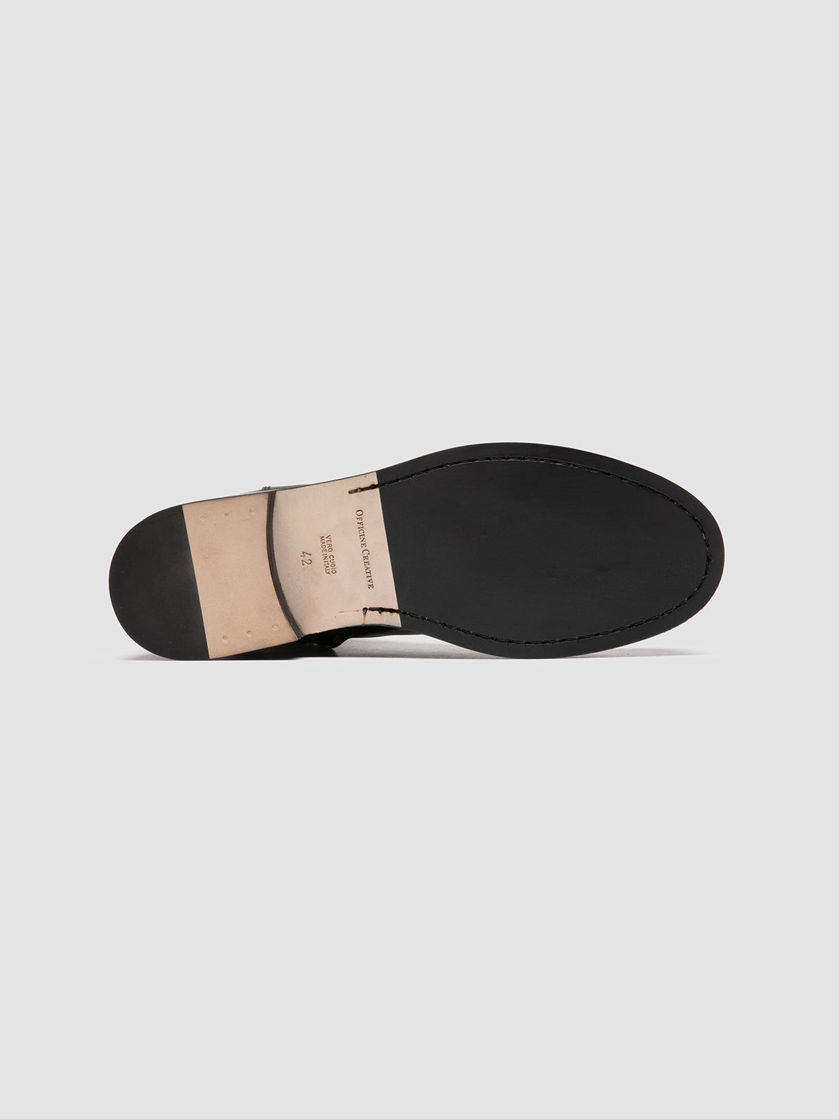 Officine Creative BULLA 001 Derby in Pelle Nera Offerte speciali