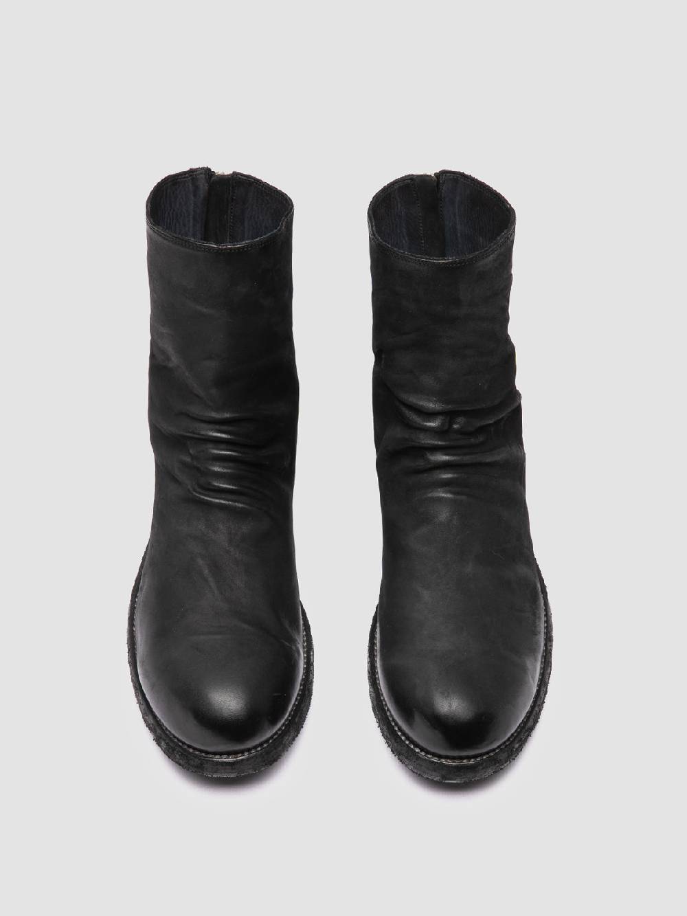 Officine Creative BULLA DD 103 Stivali con Zip in Pelle Nera Super Saving Price