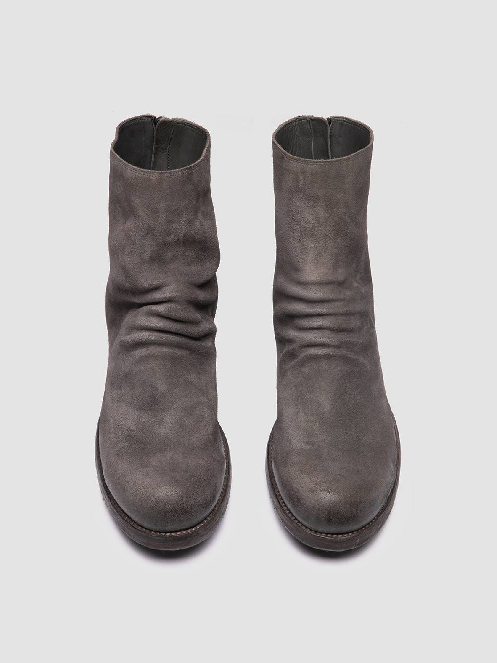 Officine Creative BULLA DD 103 Stivali con Zip in Pelle Scamosciata Grigia Offerta settimanale