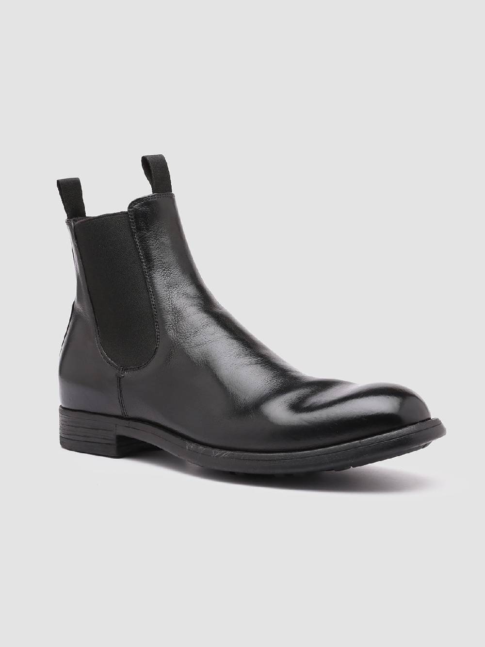 Officine Creative CHRONICLE 002 Stivaletti Chelsea in Pelle Nera Ultimi tre giorni